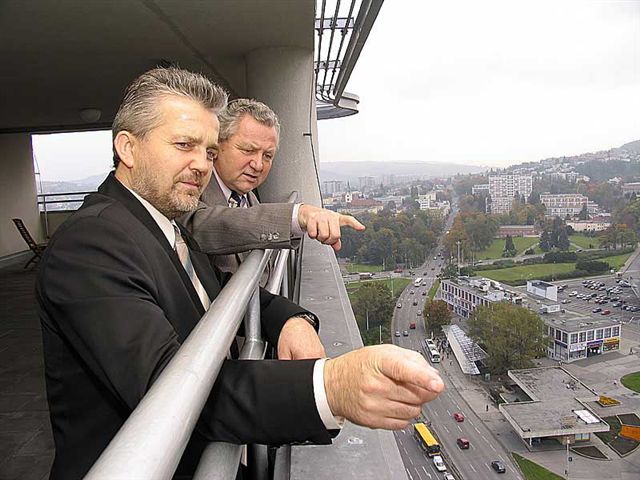 Europoslanec Jaroslav Zvěřina s hejtmanem Zlínského kraje Liborem Lukášem