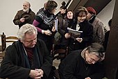 Ve středu 26. ledna 2011, v předvečer Dne památky obětí holocaustu se v kostele sv. Jakuba v Táboře  uskutečnilo hudebně literární pásmo, spojené s představením knihy „Židé v Táboře“. | Jaroslav Zvěřina