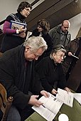 Ve středu 26. ledna 2011, v předvečer Dne památky obětí holocaustu se v kostele sv. Jakuba v Táboře  uskutečnilo hudebně literární pásmo, spojené s představením knihy „Židé v Táboře“. | Jaroslav Zvěřina