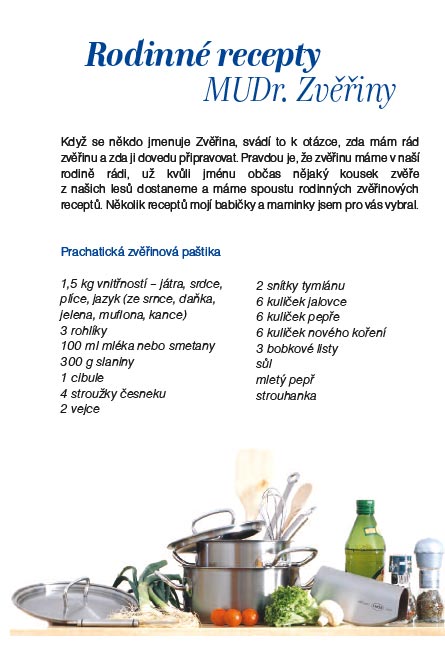Recepty z kuchyně Jaroslava Zvěřiny, strana 7 | Jaroslav Zvěřina