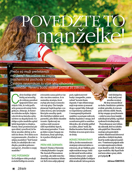 Povedzte to manželke!, časopis Zdravie 04/2014, strana 90 | Jaroslav Zvěřina