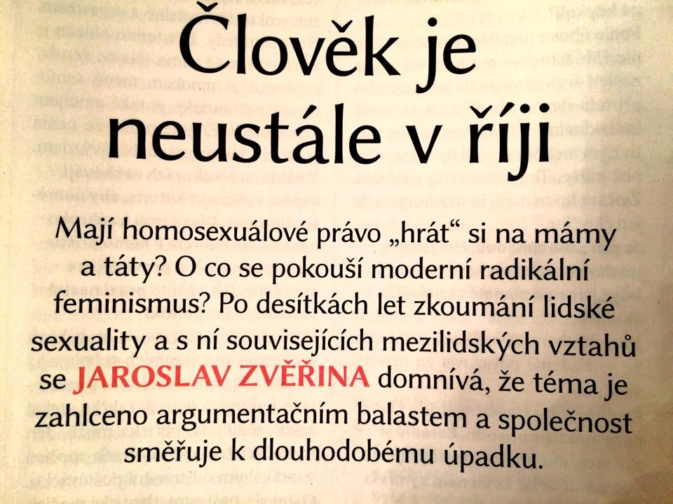 Člověk je neustále v říji (5/9), rozhovor s Jaroslavem Zvěřinou pro INTERVIEW 10/2015