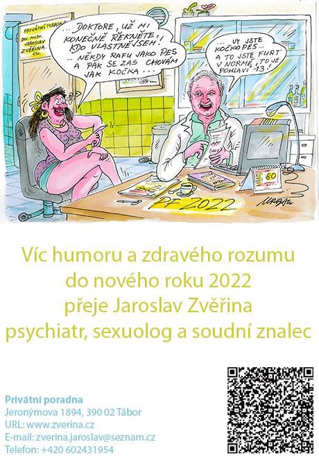 Víc humoru a zdravého rozumu do nového roku 2022 přeje Jaroslav Zvěřina - psychiatr, sexuolog a soudní znalec | Jaroslav Zvěřina