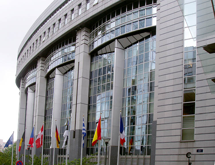 Budova Evropského parlamentu v Bruselu