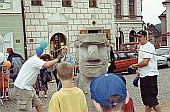 Dětský den, který pravidelně spolupořádáme s o.p.s. Podaná ruka, Žižkovo náměstí v Táboře, rok 2000 | Jaroslav Zvěřina